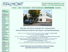 Tablet Screenshot of italmont.de